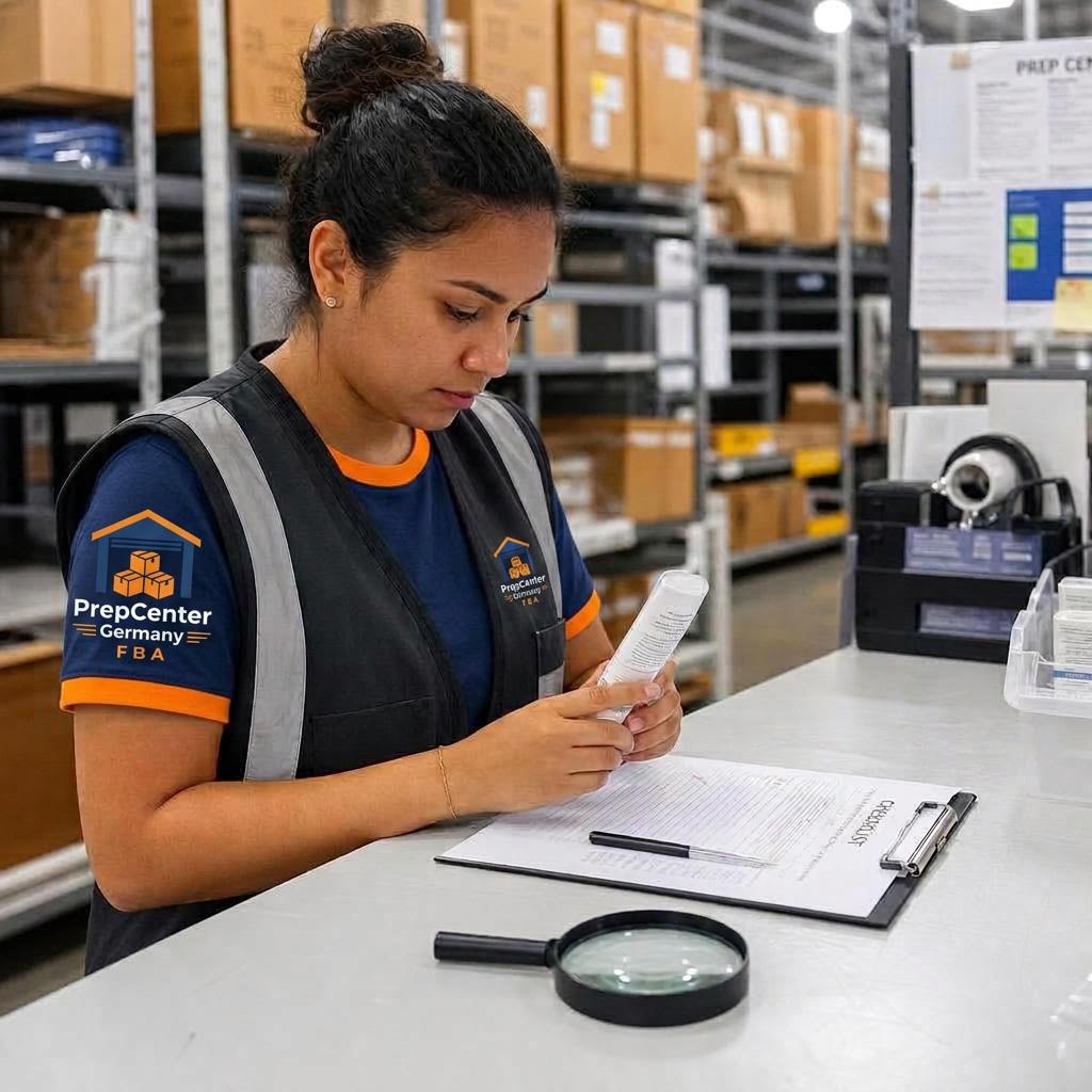 Qualitätskontrolle von Amazon-FBA-Ware im Prep Center